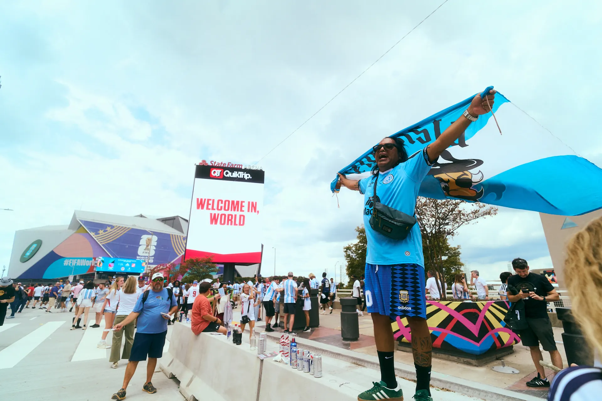 Flags and face paint at the World Cup 2026 fan fest in Atlanta, photo 4