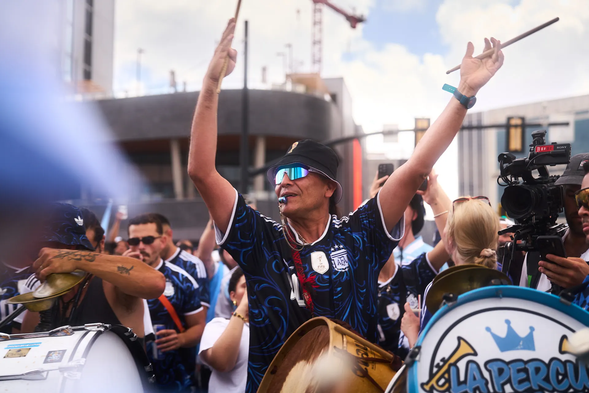Fans celebrating at the World Cup 2026 fan fest in Atlanta, photo 2